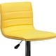 preview thumbnail 57 of 111, Modern Vinyl Stitch Back Adjustable Height Barstool - 16"W x 19"D x 35" - 44"H