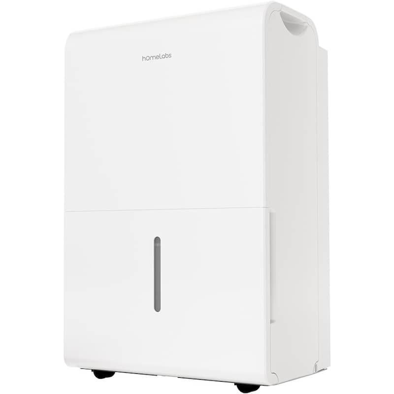 hOmeLabs 50 Pint Wi-Fi Dehumidifier for up to 7,000 Sq Ft Rooms (MAX 120 Pint at 95°F, 90% RH) - for Large Rooms and Basements