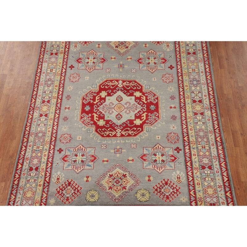Kazak Oriental Area Rug Handmade Traditional Bedroom Wool Carpet - 6'9" x 9'9"