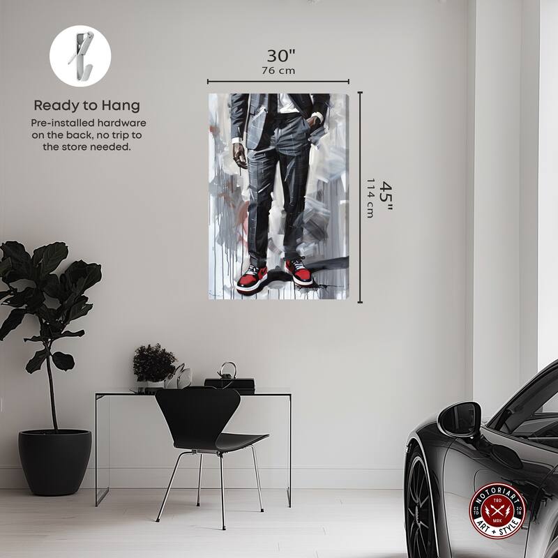 Notoriart Man Of Style Ii Gallery Wrapped Men Style 1 Piece Canvas Wall Art