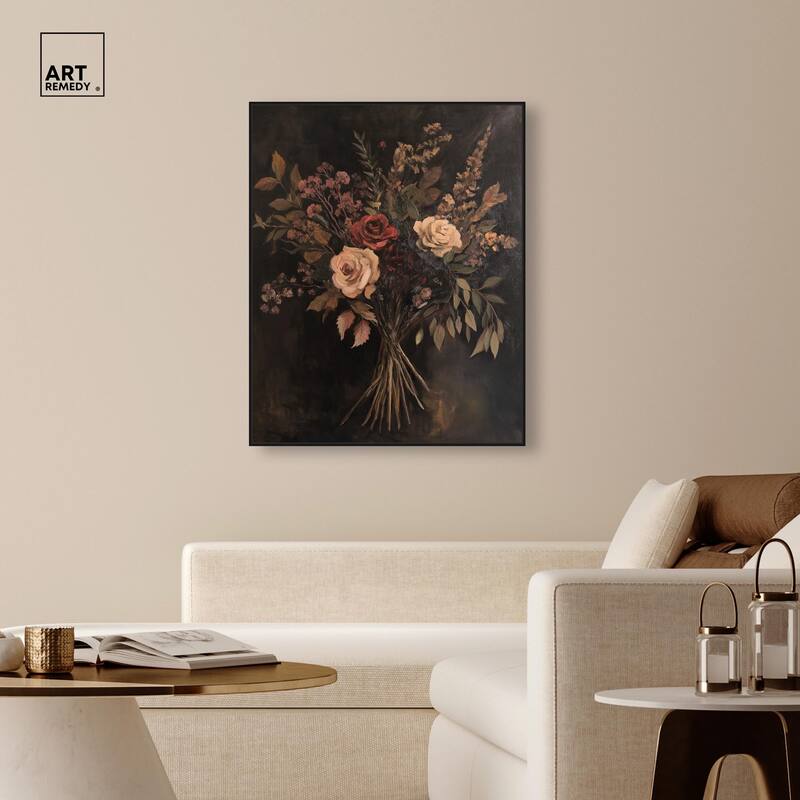 Rustic Roses Canvas by Art Remedy