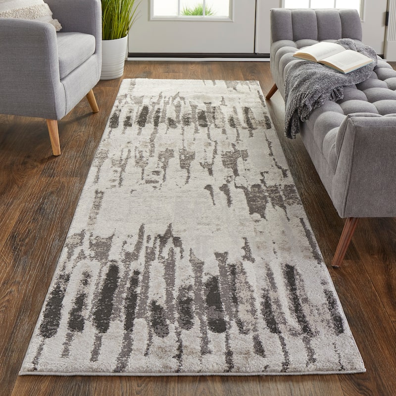 Grand Bazaar Kayden Machine Made Abstract Modern Area Rug