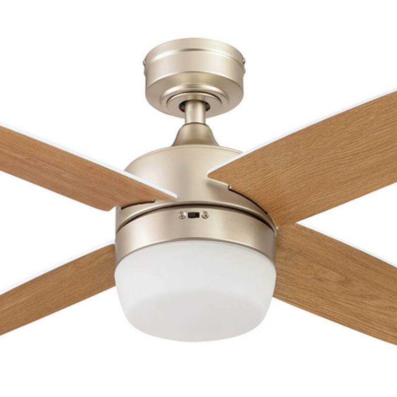 44" Prominence Home Atlas Pewter Modern Indoor LED Ceiling Fan with Light and Remote Control