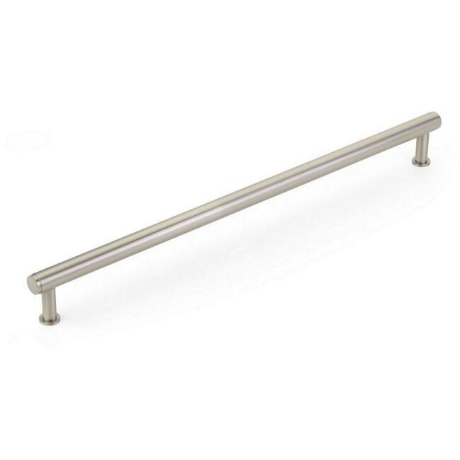 Schaub and Company Pub House 18" Center to Center Smooth Bar Solid - Brushed Nickel