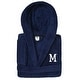preview thumbnail 38 of 104, Sweet Kids 100% Polyester SUPER PLUSH Double Brushed Hooded Bathrobe with White Bookman Monogram M - Large