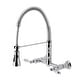 preview thumbnail 6 of 4, Heritage Two-Handle Wall-Mount Pull-Down Sprayer Kitchen Faucet Polished Chrome