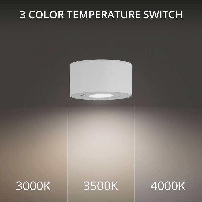 Peek 5in LED Flush Mount 3-CCT 3000K-3500K-4000K