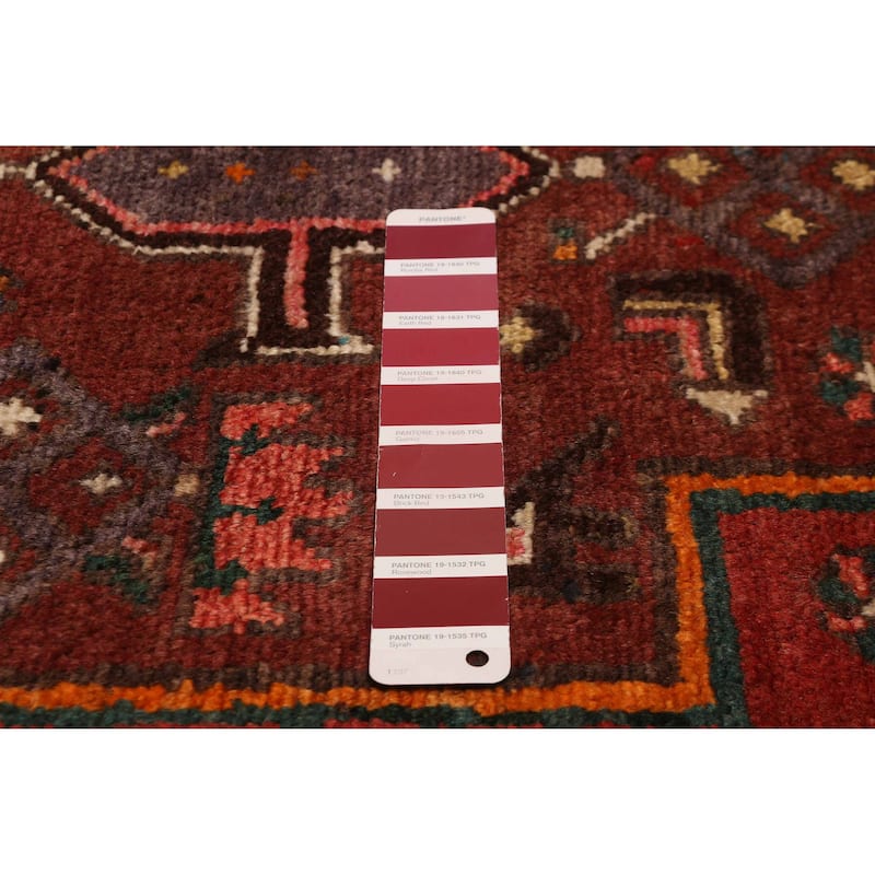 ECARPETGALLERY Hand-knotted Andelz Dark Red Wool Rug - 3'7 x 9'9