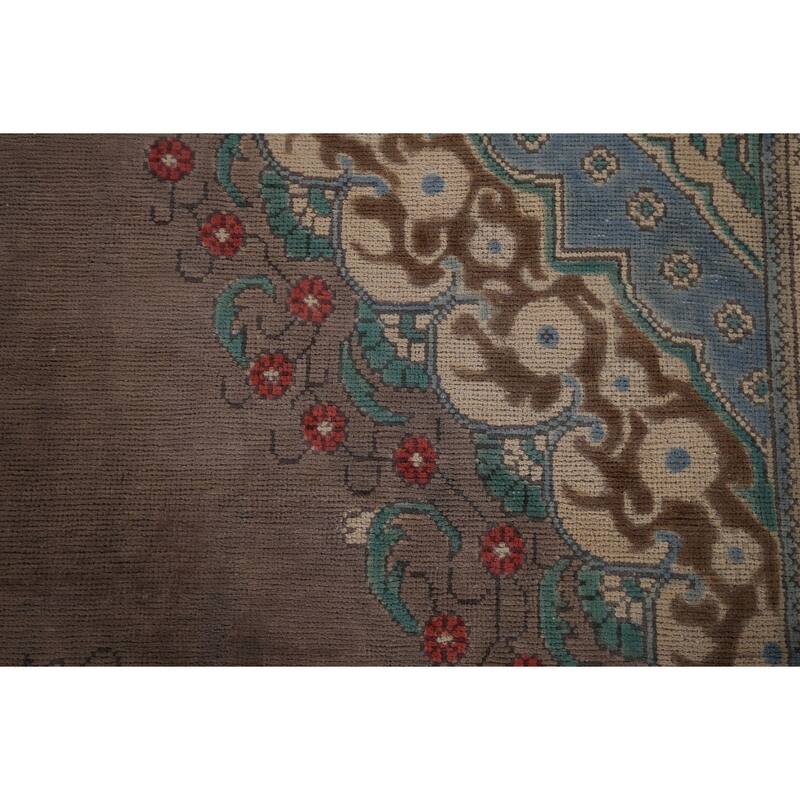 Over Dyed Distressed Tabriz Persian Vintage Rug Handmade Wool Carpet - 8'1" x 11'4"