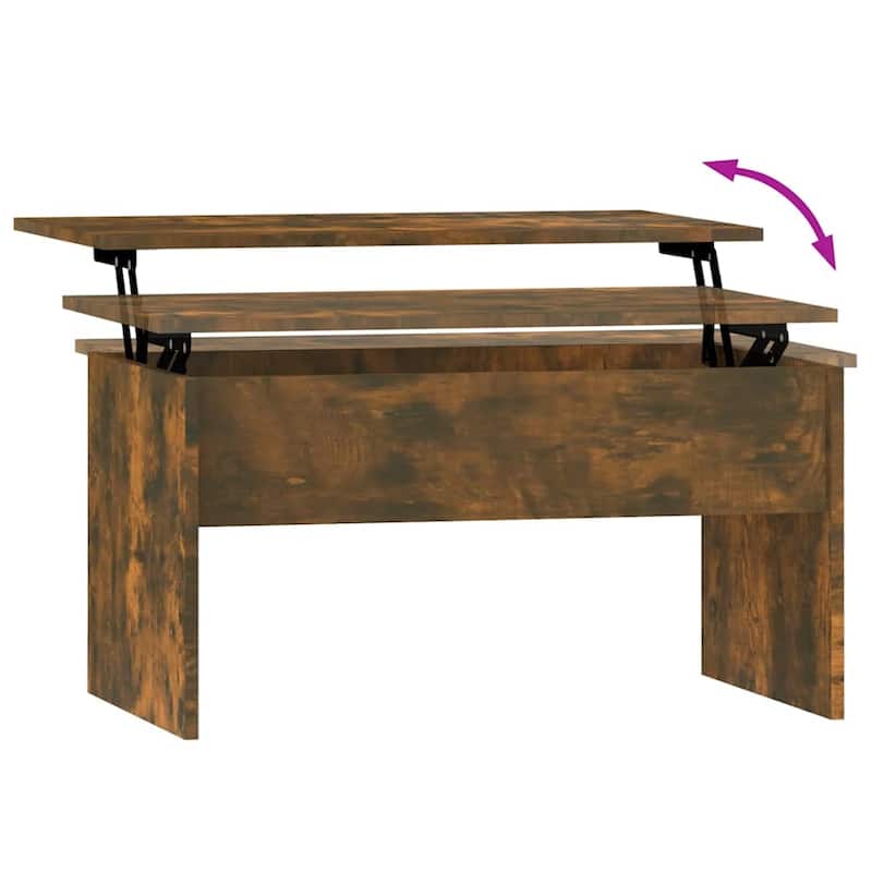 vidaXL Coffee Table Lift Top End Table Accent Side Sofa Table Engineered Wood - 31.5" x 19.9" x 16.3"
