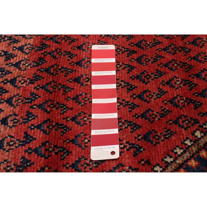 ECARPETGALLERY Hand-knotted Royal Sarough Red Wool Rug - 3'5 x 13'3
