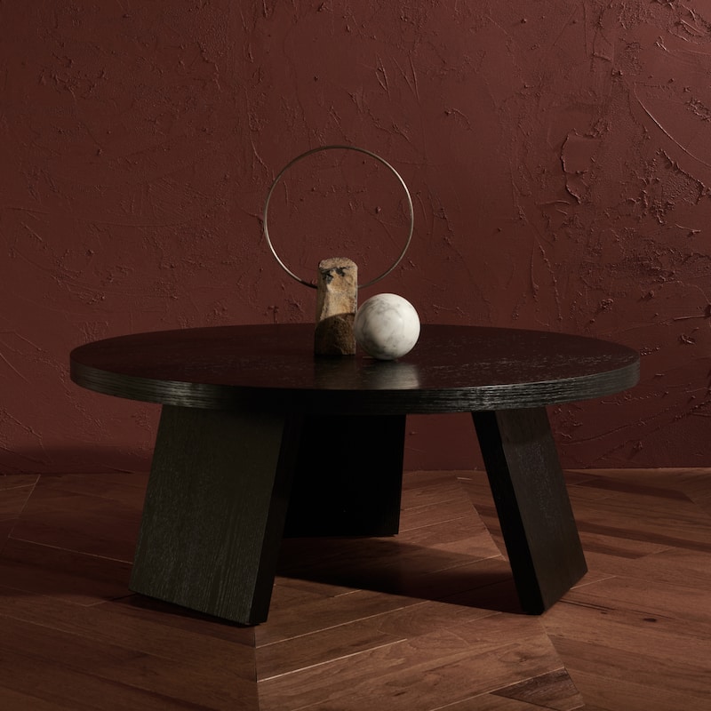 SAFAVIEH Couture Julianna Modern Wood Coffee Table - 36 in. W x 36 in. D x 15 in. H