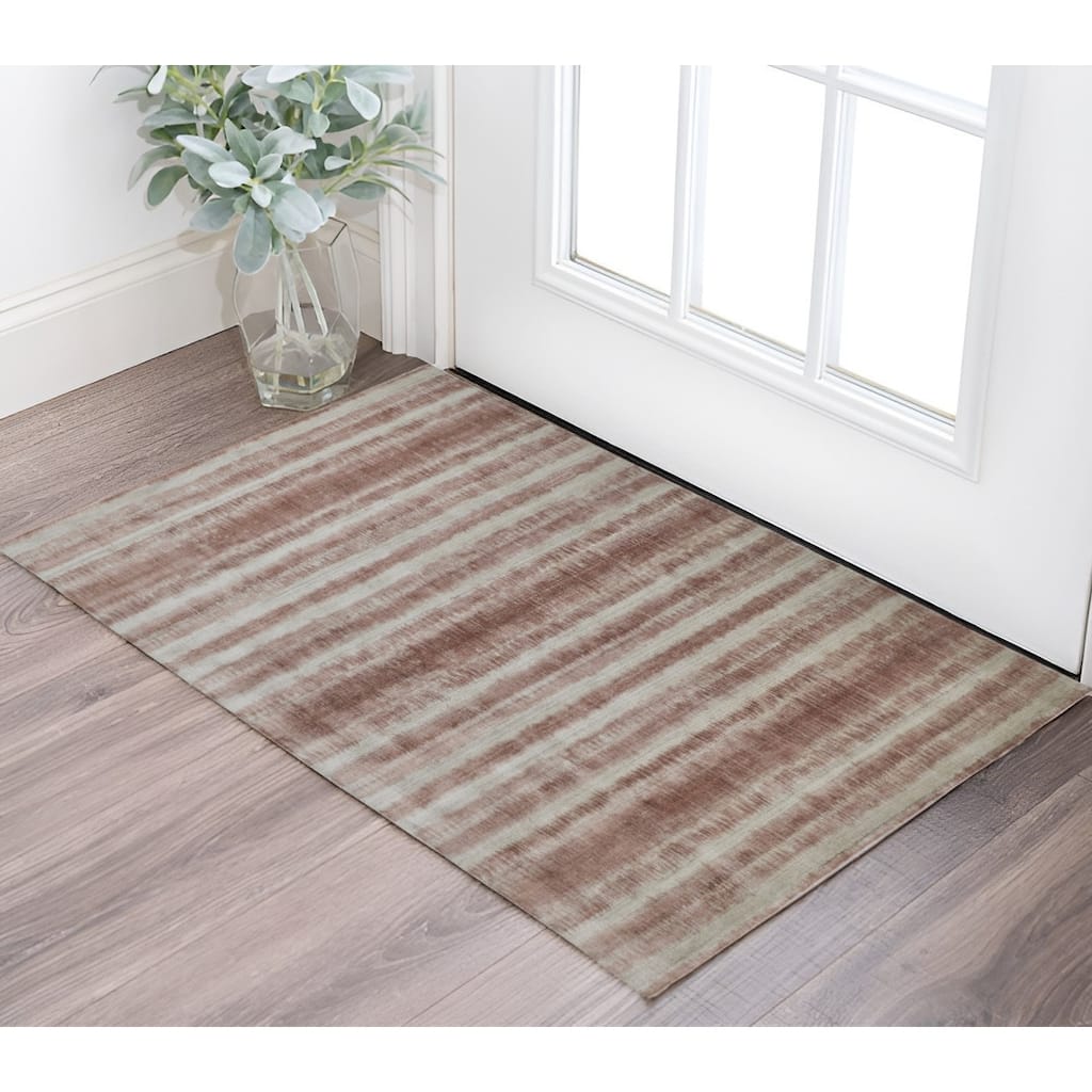 Wijaq Abstract Modern Woven Durable Area Rug By HomeRoots - 2' x 3'