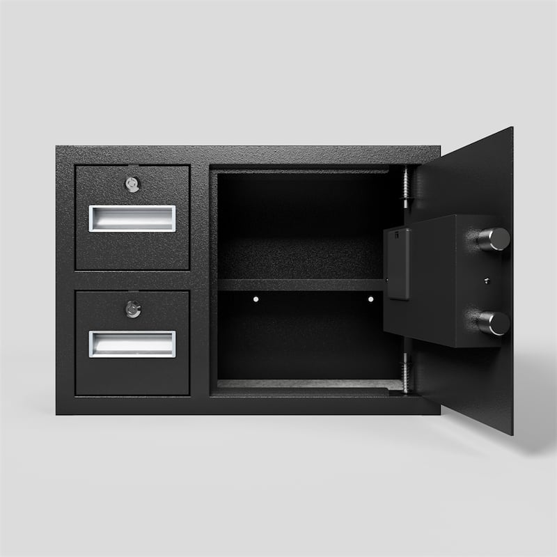 1.85 Cubic Feet Steel Security Safe and Lock Box w/Electronic Keypad