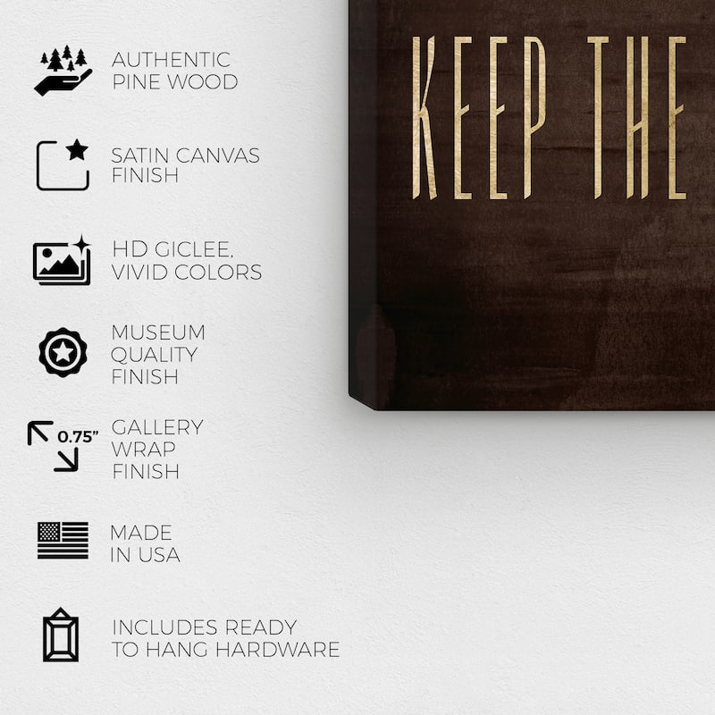 Wynwood Studio 'Keep The Drinks Coming' Drinks and Spirits Wall Art Canvas Print Bar - Brown, Gold