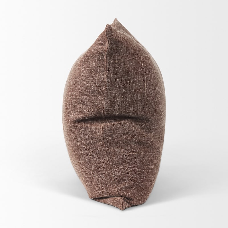 Jack Brown Linen Square Decorative Pillow Cover