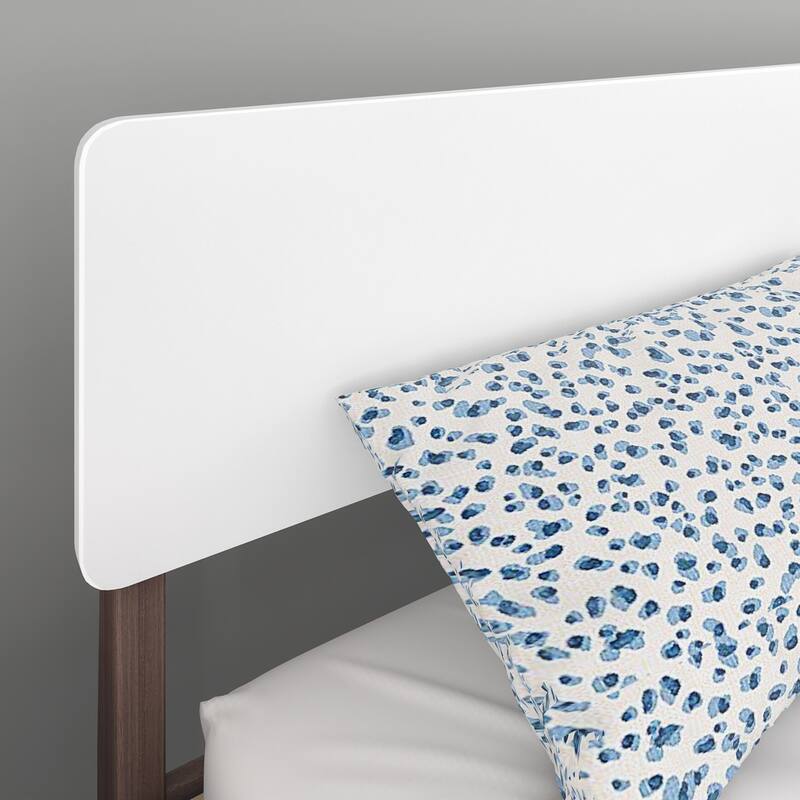 Max and Lily Mid-Century Modern Queen-Size Panel Bed