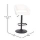 preview thumbnail 120 of 178, Vinyl Adjustable Height Barstool with Rounded Mid-Back