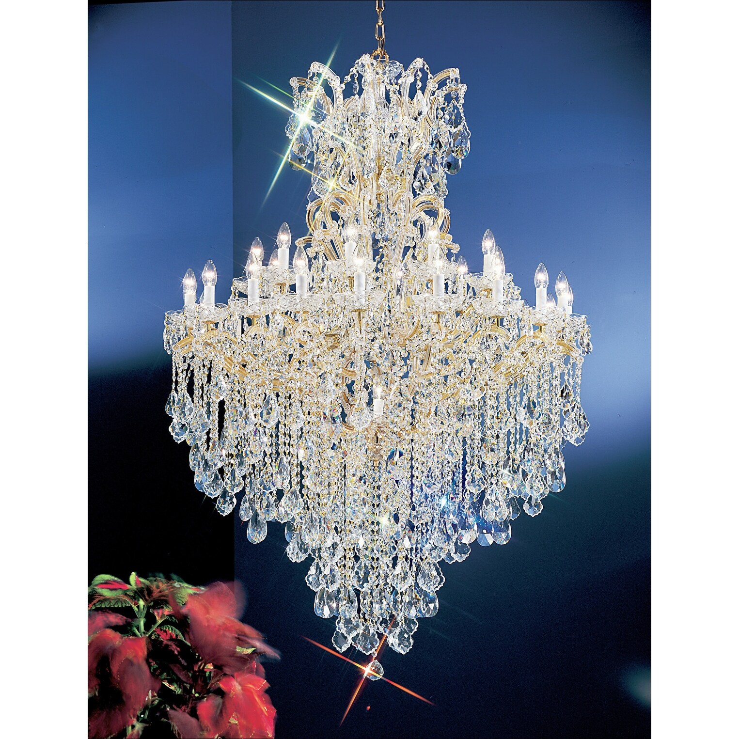 Classic Lighting 8183-OWG  66" Crystal Traditional Chandelier from the Maria Thersea Collection (Swarovski Strass) - Chandeliers For Bedrooms by Overstock.com