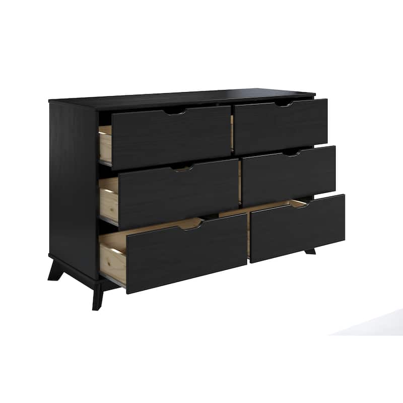 Purcell Wood 6 Drawer Dresser