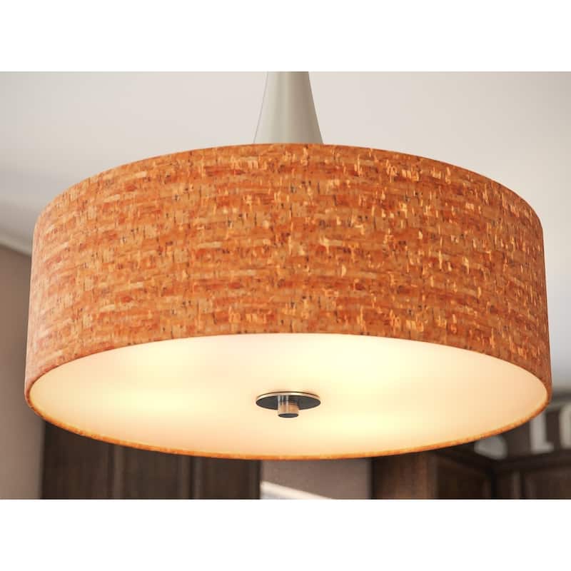 Kenroy Home Bulletin 3-Light Pendant - Brushed Steel