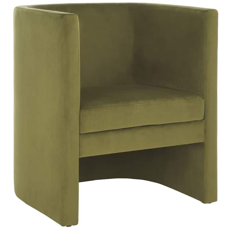 SAFAVIEH Sena Barrel Back Accent Chair (Fully Assembled) - W26" x D26" x H30" - 26Wx26Dx30H