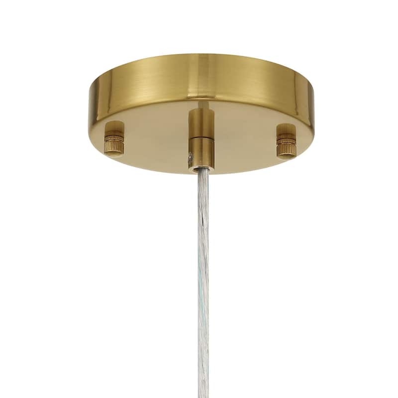 Acroma 1 -Light Natural Stone Elongated Pendant Light - 1-light