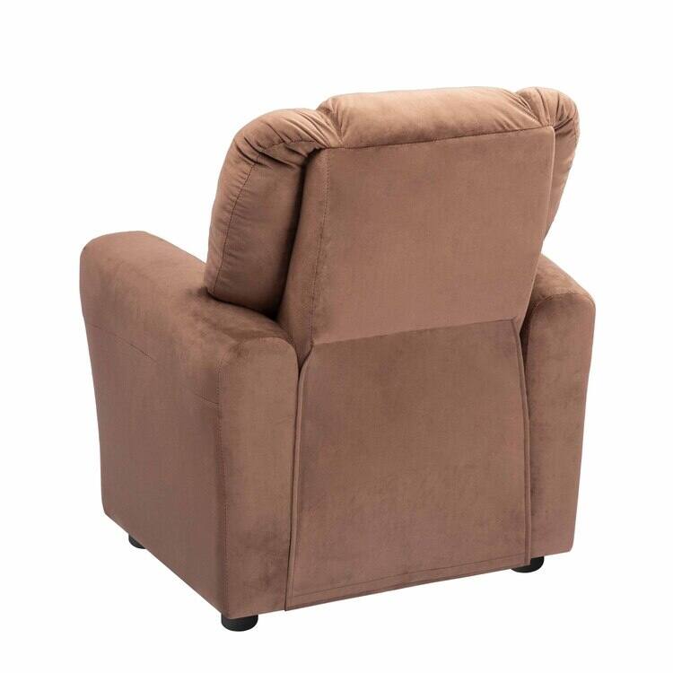 Pushback Kids Recliner Chair with Footrest & Cup Holders - Ultimate Comfort for Toddlers