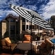 preview thumbnail 1 of 7, Maypex 9-foot Solar Led Lighted Patio Umbrella Black