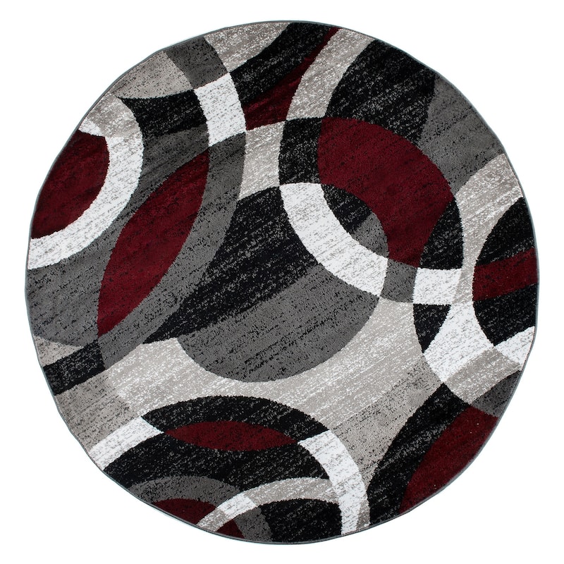 World Rug Gallery Geometric Circles Area Rug