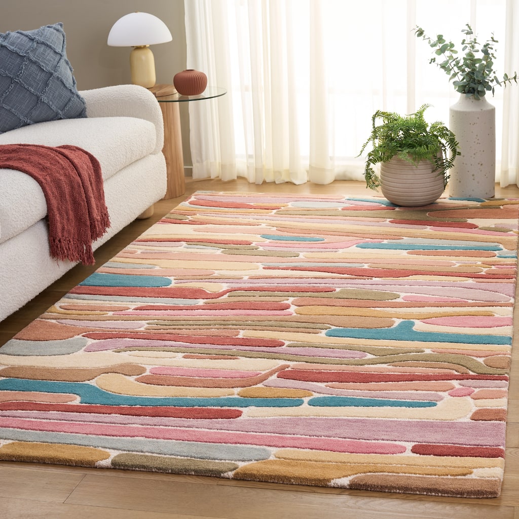 SAFAVIEH Handmade Rodeo Drive Royza Modern Wool Rug