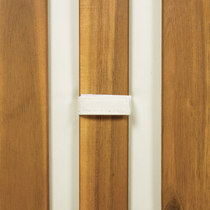 Christopher Knight Home - Modern Outdoor Patio Acacia Wood 3-Seater Daybed Sofa with Cushions, Rope Square Armrest & Teak Finish