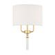 Option Painted Gold/White Leather