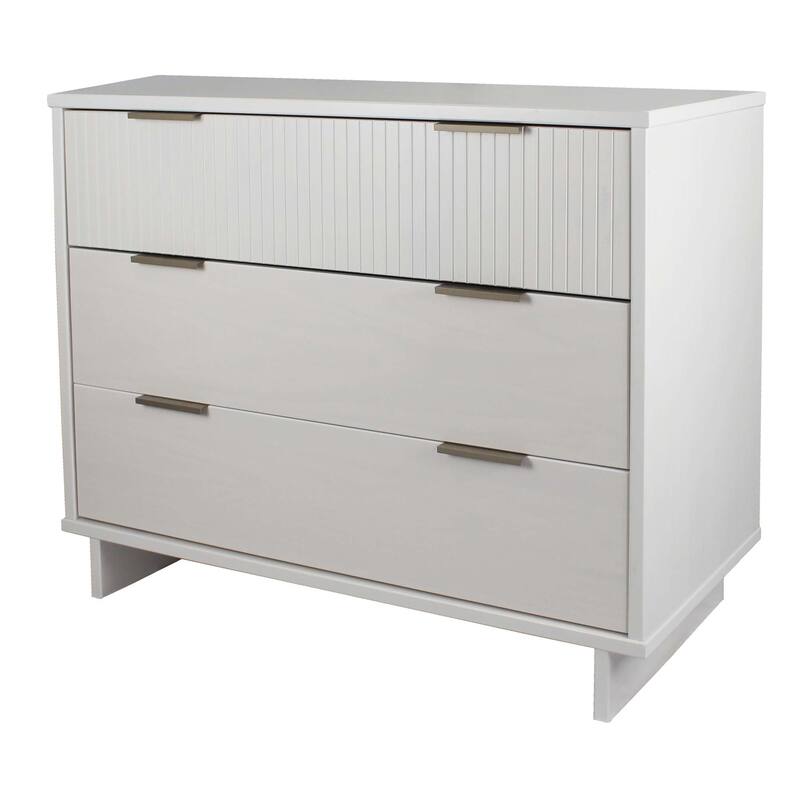 Manhattan Comfort 3-Piece Granville Modern Solid Wood Dresser Chest and Nighstand Set.