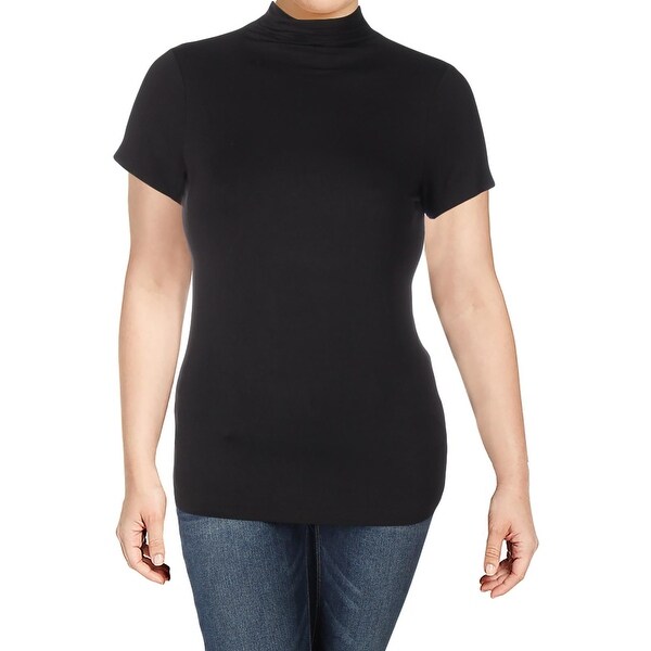 Download Shop Michel Studio Womens Casual Top Mock Turtleneck Short ...