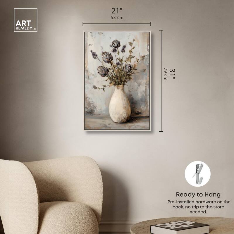 Artichoke Glory Canvas by Art Remedy