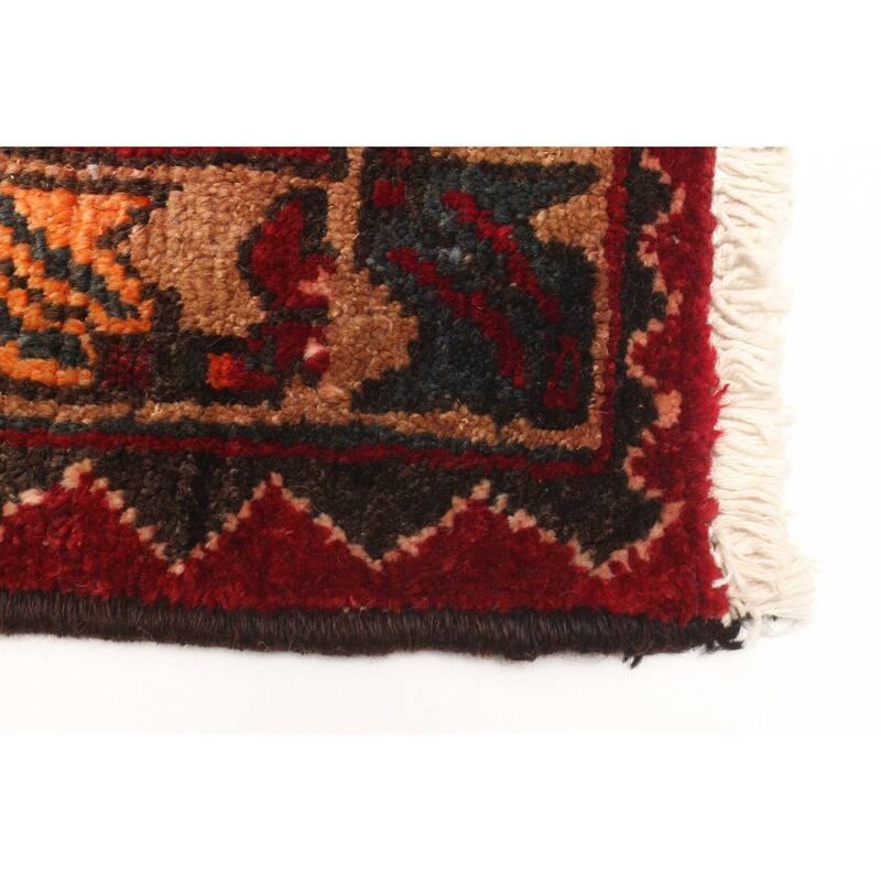 ECARPETGALLERY Hand-knotted Andelz Red Wool Rug - 4'2 x 6'11