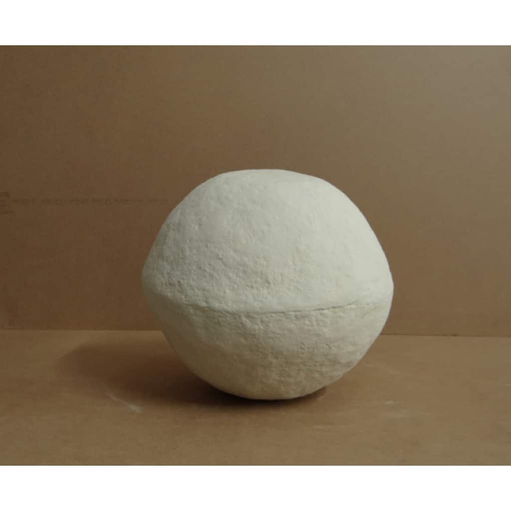 Paper Mache Ball Dia 10 Off-White A - Off-White