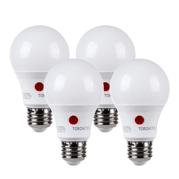 Shop 4 Pack Led 9w Dusk-to-dawn A19 Light Bulb Photo Sensor - On Sale - Overstock
