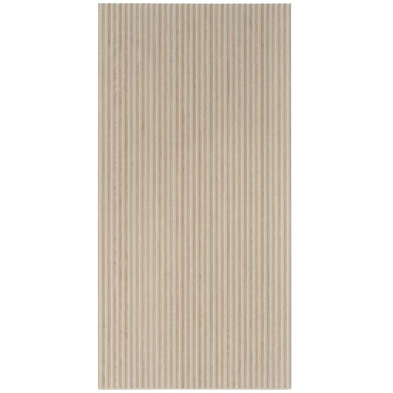Bois 24x48 Gray Wood Ceramic Large Format Fluted Wall Tile (15.5 sq ft/case) - 2 Pack