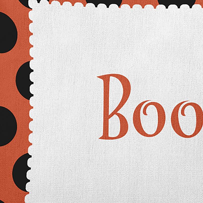 Halloween Boo Dots Accent Pillow