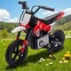 preview thumbnail 15 of 19, 24V Kids Ride-On Electric Motorcycle, 200W Motor, Adjustable Speed, LED Lights, Bluetooth & Music, 3.11-9.32MPH, Ages 5-15 Red