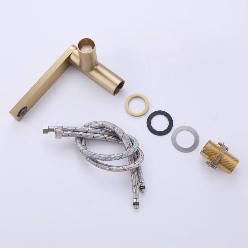Deck Mounted Single Hole Modern Bathroom Sink Faucet