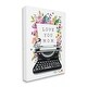 preview thumbnail 3 of 11, Stupell Love You Mom Typewriter Canvas Wall Art Design By Elizabeth Tyndall