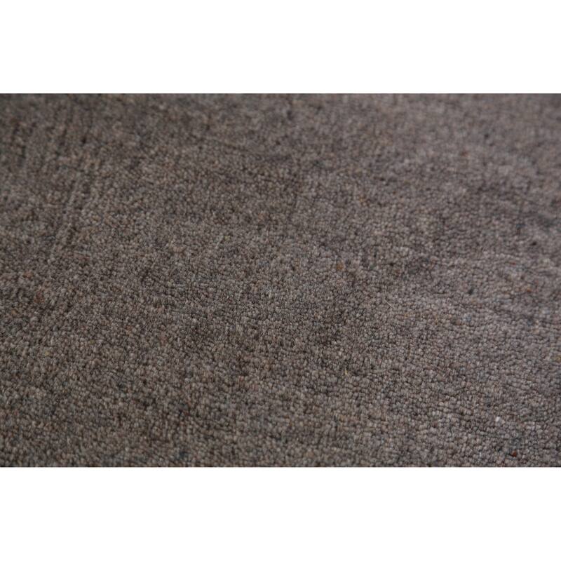 Hand Knotted Oriental 100% Wool Carpet Tribal Tribal Greys & Charcoal Gabbeh Area Rug - 12' 4'' X 8' 11''