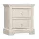 preview thumbnail 1 of 2, Hanley 2-Drawer Wood Nightstand, Chalk