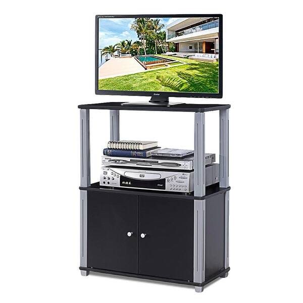 Shop Gymax Tv Stand Component Console Multipurpose Shelf Display