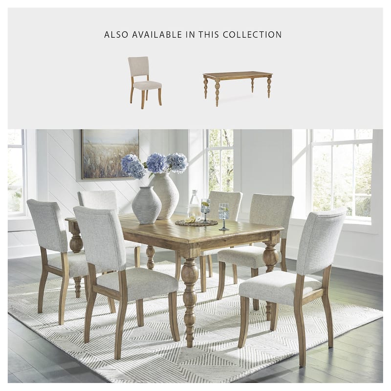 Signature Design by Ashley Rybergston Light Brown/Beige Dining Chair - 20"W x 22"D x 39"H