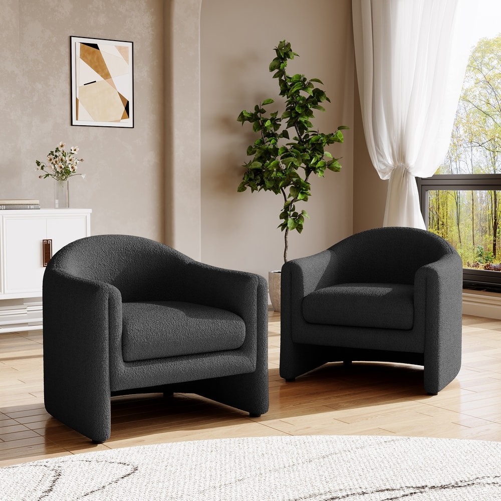 Modern 32.3" wide Upholstered Accent Chairs Set of 2