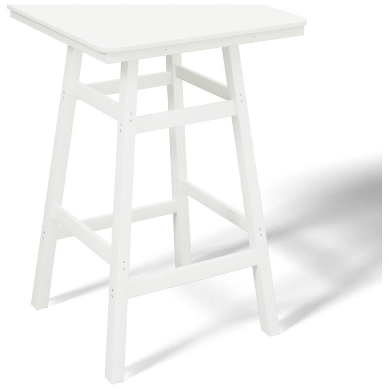 Laguna Hdpe All Weather Outdoor Patio 30" Square Bar Table